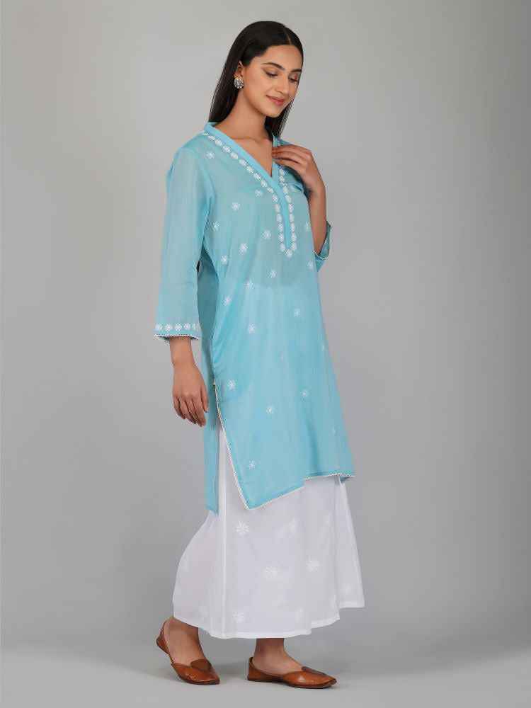 Jiva Kurta in Double Tone Cotton