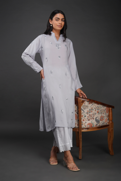 P.H.A.E. - Phae Alara Cotton Kurta | Indian Chikankari