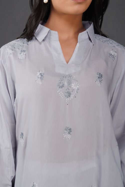 P.H.A.E. - Phae Alara Cotton Kurta | Indian Chikankari