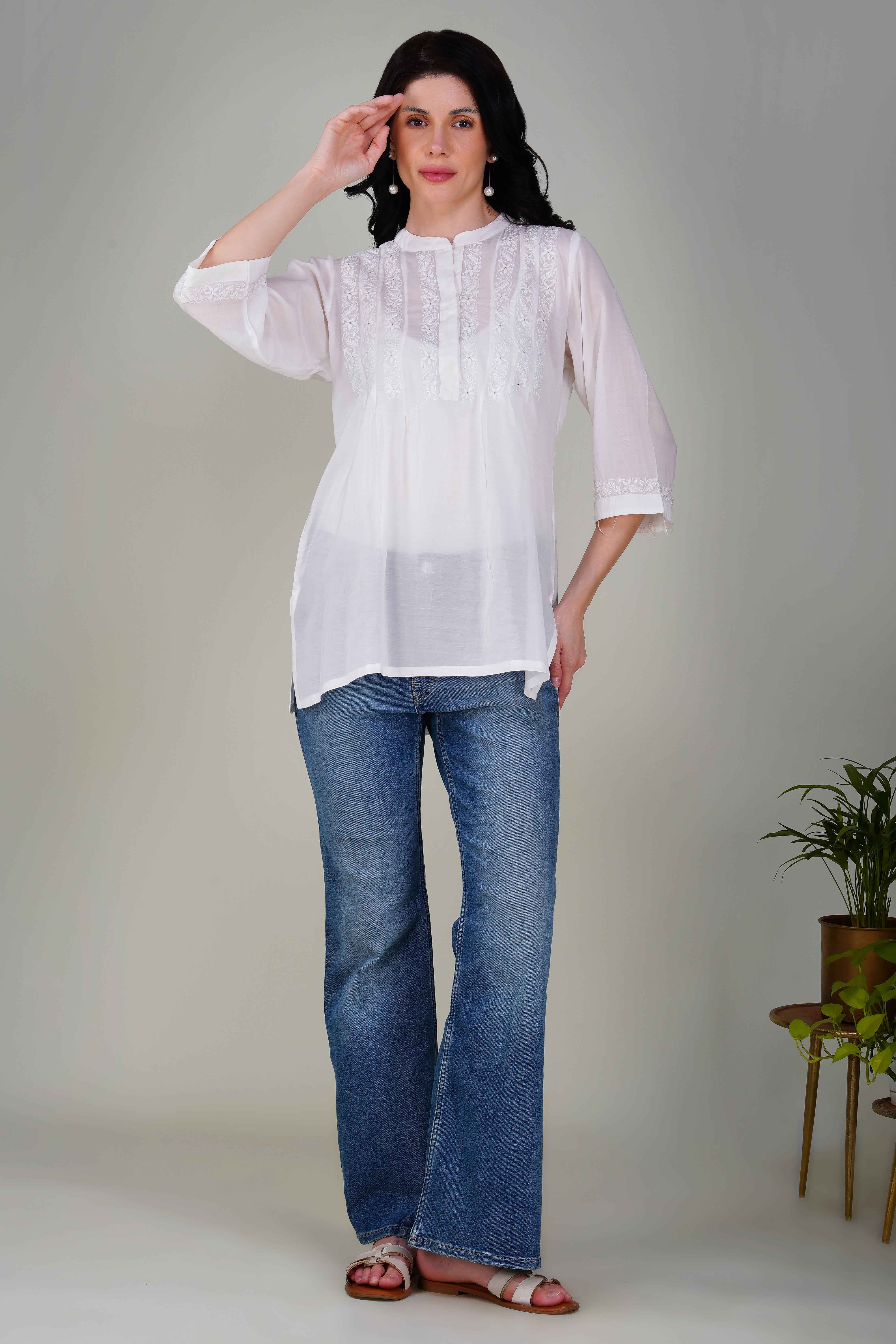 Phae Chikankari top