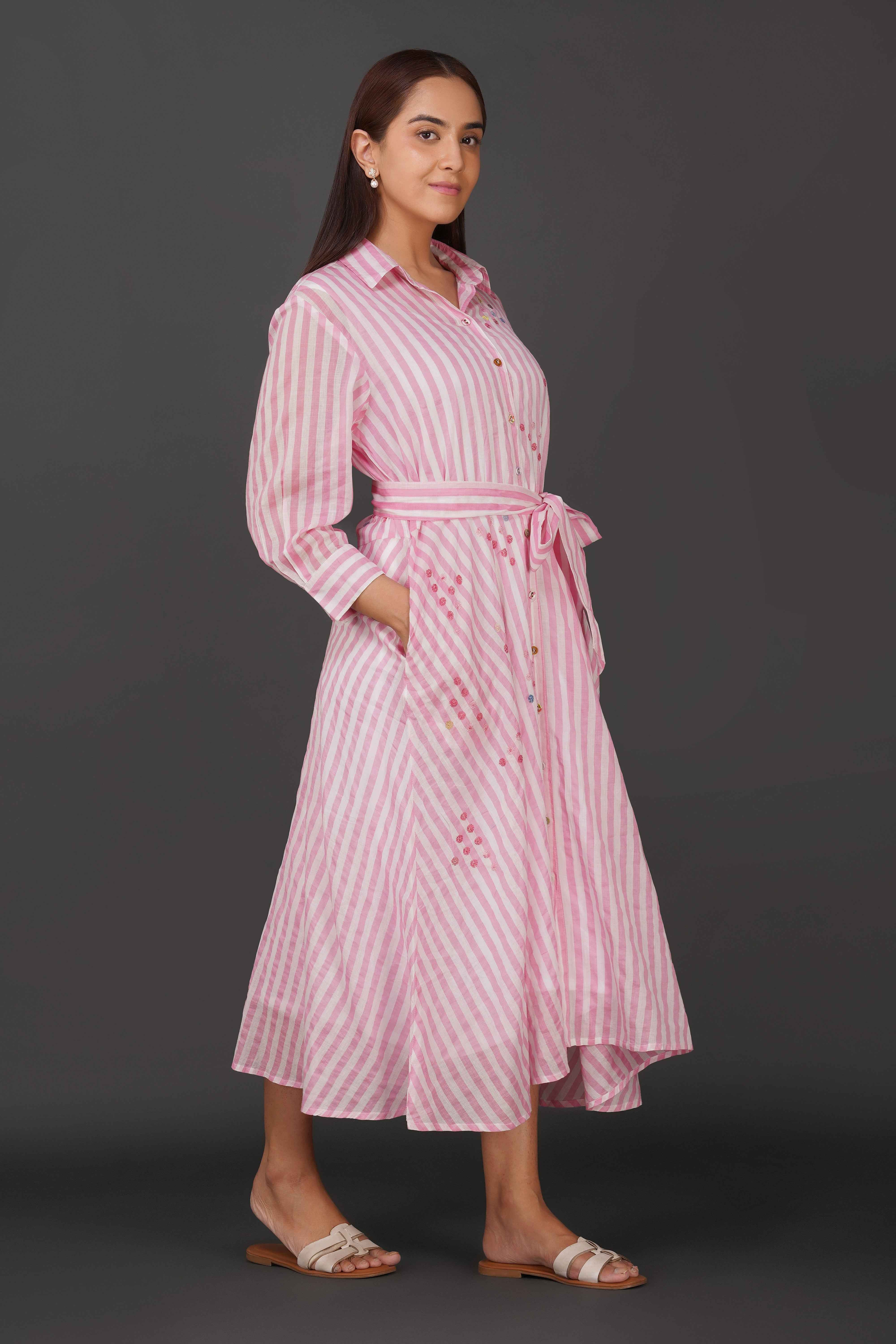 Phae Diya Dress in Cotton Mulmul