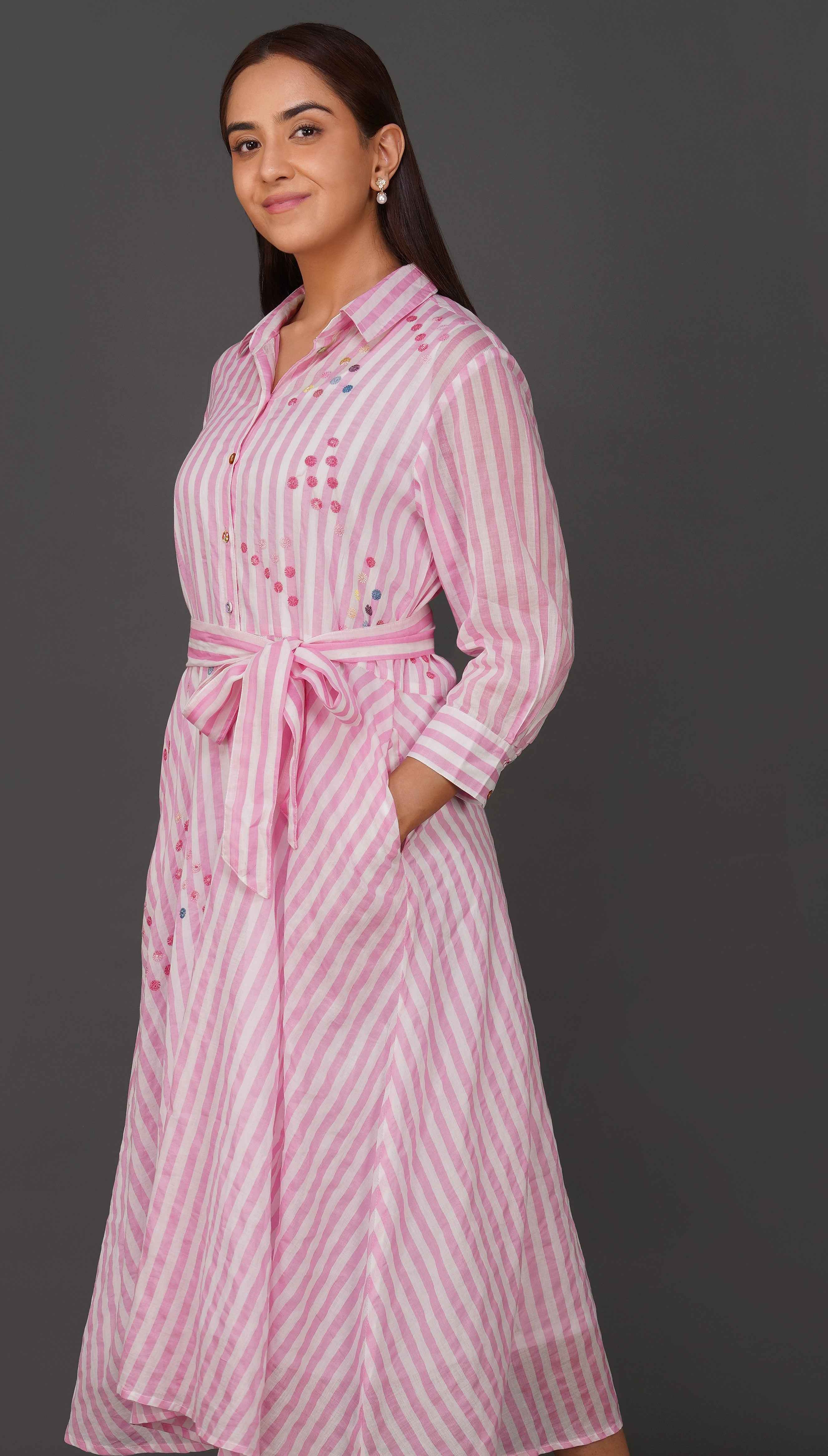 Phae Diya Dress in Cotton Mulmul