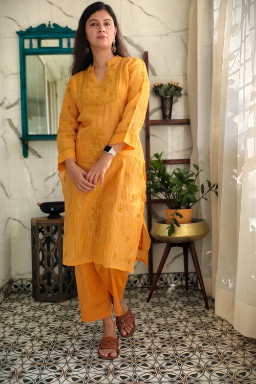 Amber chanderi Cord set