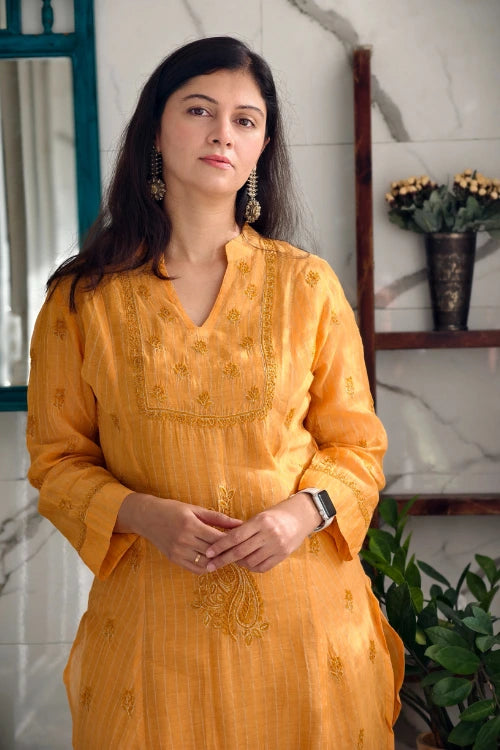Amber chanderi Cord set