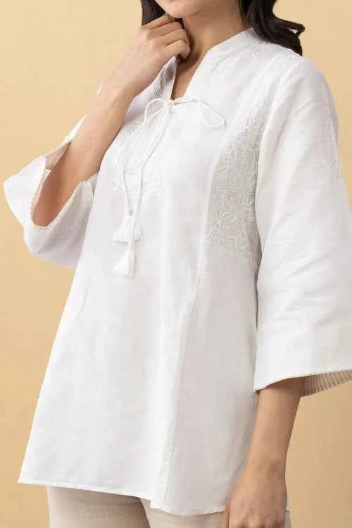 Phae Daffodil Linen Top