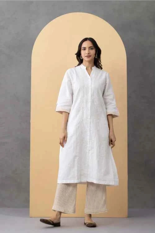 Phae Carnation Kurta in Linen