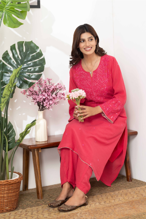 Phae Nimisha Co=Ord Set in Cotton Crinkle