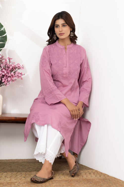 Phae Nirja Kurta in Cotton Mulmul