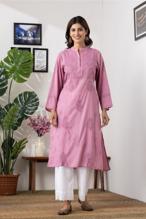Phae Nirja Kurta in Cotton Mulmul