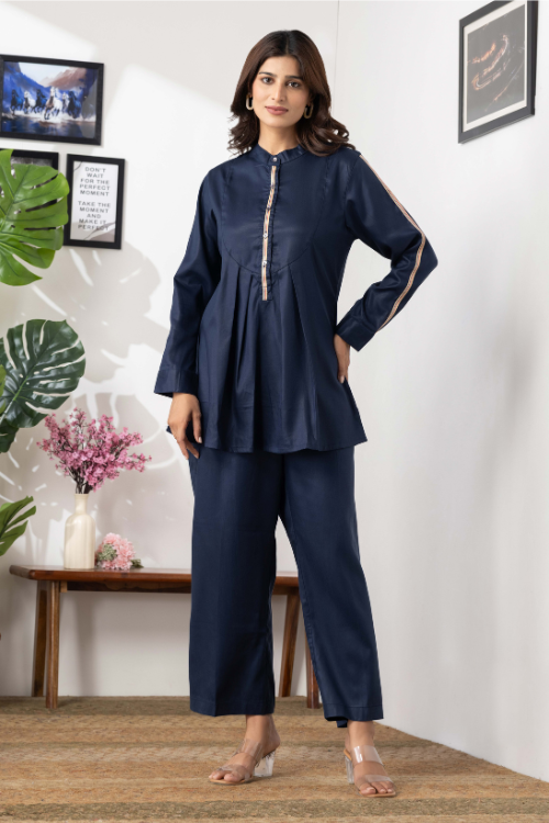 Phae Nyrika Co-Ord Set In Soft Denim