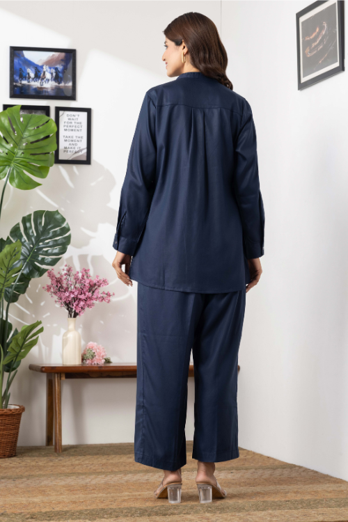Phae Nyrika Co-Ord Set In Soft Denim