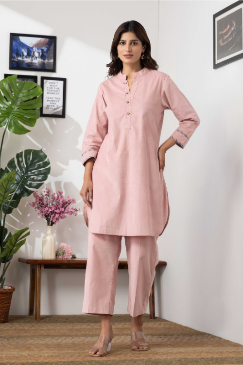 Phae Nutan Co-Ord Set In Cotton Corduroy
