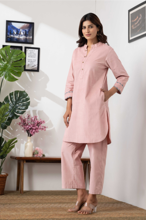Phae Nutan Co-Ord Set In Cotton Corduroy