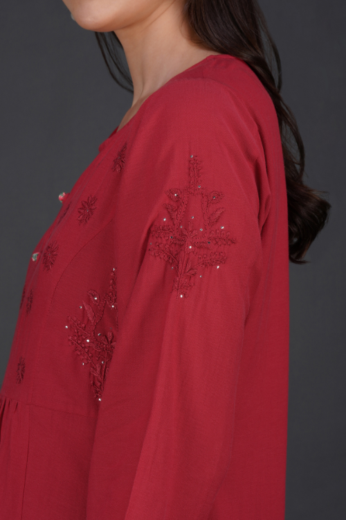 Phae Raisa Cotton Crinkle Dress