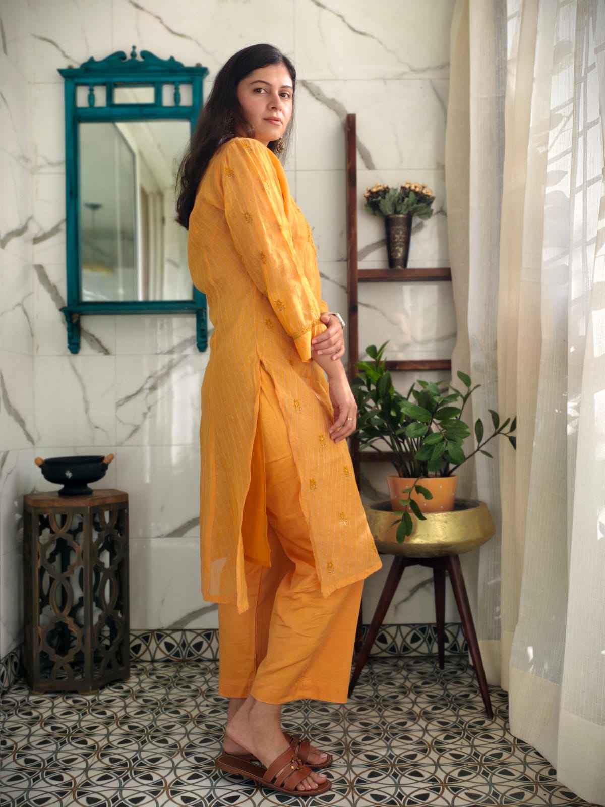 Amber chanderi Cord set