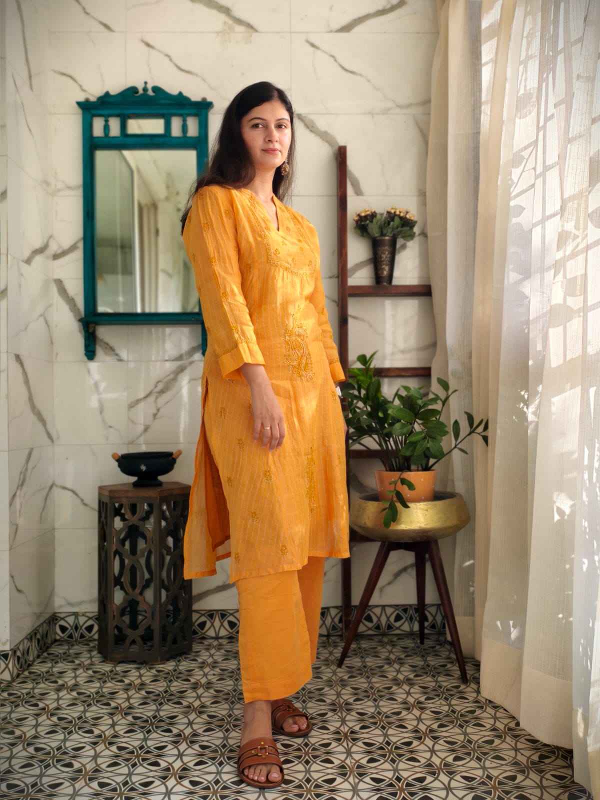 Amber chanderi Cord set