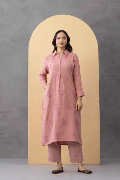 Phae Daisy Cord Set in Cotton Crinkle