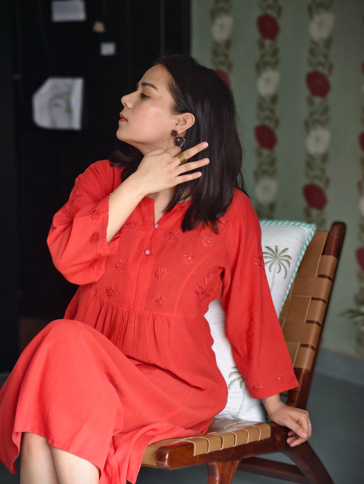 Phae Raisa Cotton Crinkle Dress