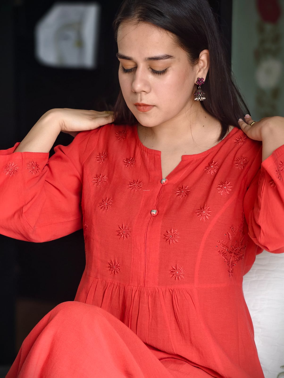 Phae Raisa Cotton Crinkle Dress