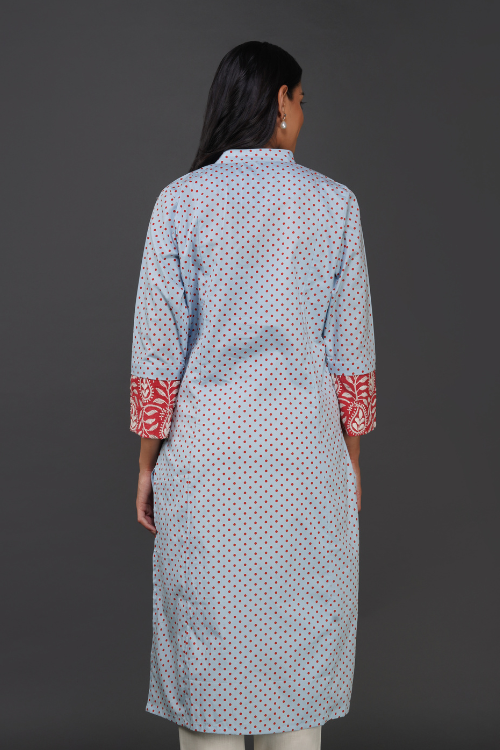 P.H.A.E. - Phae Hiya Cotton Straight Kurta | Indian Chikankari