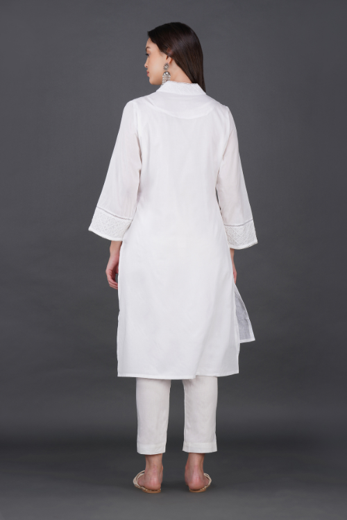 P.H.A.E. - Phae Aida Cotton Kurta | Indian Chikankari