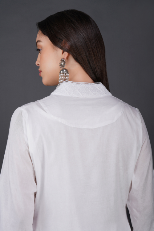 P.H.A.E. - Phae Aida Cotton Kurta | Indian Chikankari