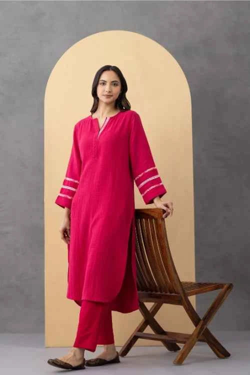 Phae Tulip Co-Ord Set in Cotton Crinkle