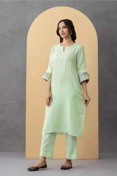 Phae Rose Co-Ord set In Cotton Crinkle