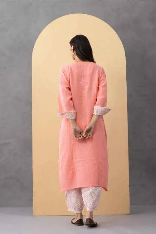 Phae Ziinia Kurta in Crinkle Cotton