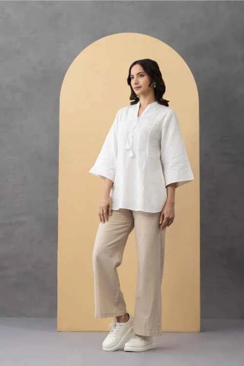 Phae Daffodil  Linen Top