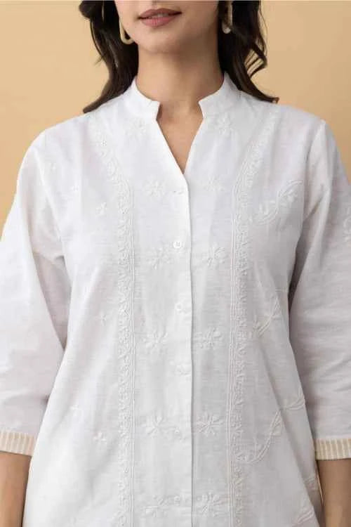 Phae Carnation Kurta in Linen