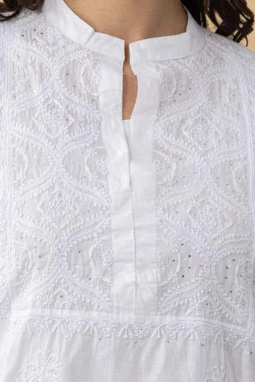 Phae Sunflower Kurta in Mulmul