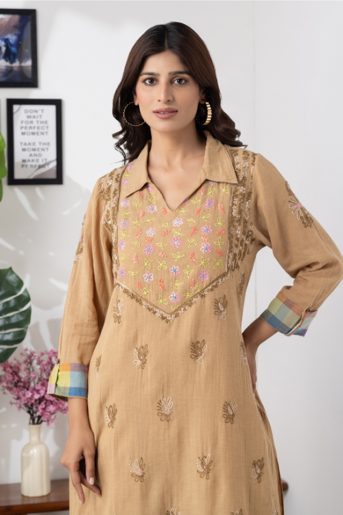 Phae Naima Co-Ord set In Crinkle  Cotton