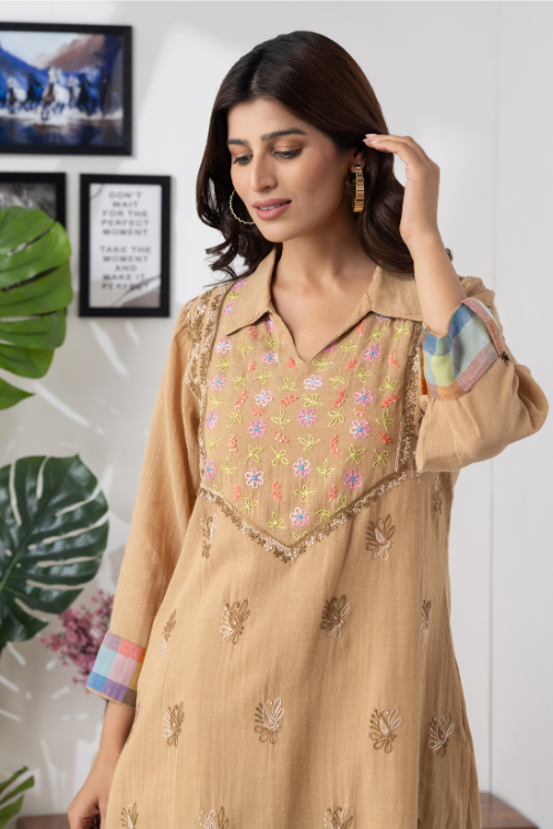 Phae Naima Co-Ord set In Crinkle  Cotton