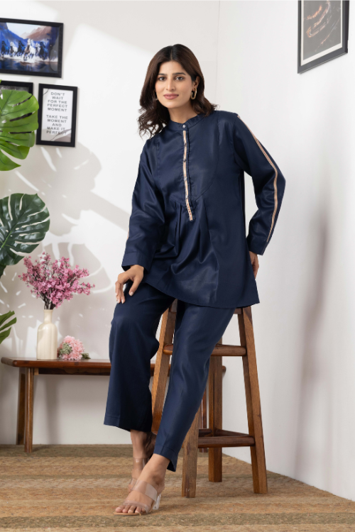 Phae Nyrika Co-Ord Set In Soft Denim