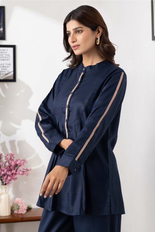 Phae Nyrika Co-Ord Set In Soft Denim