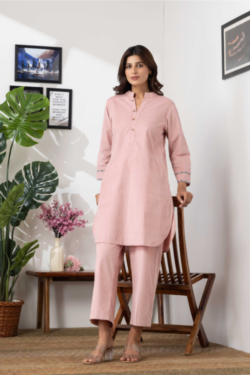 Phae Nutan Co-Ord Set In Cotton Corduroy