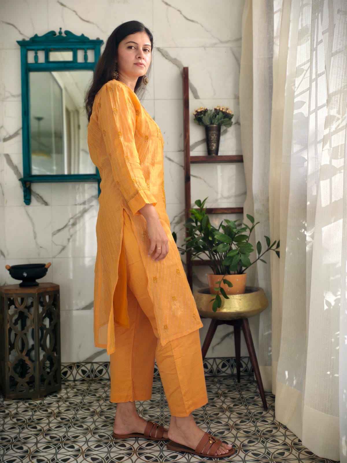 Amber chanderi Cord set
