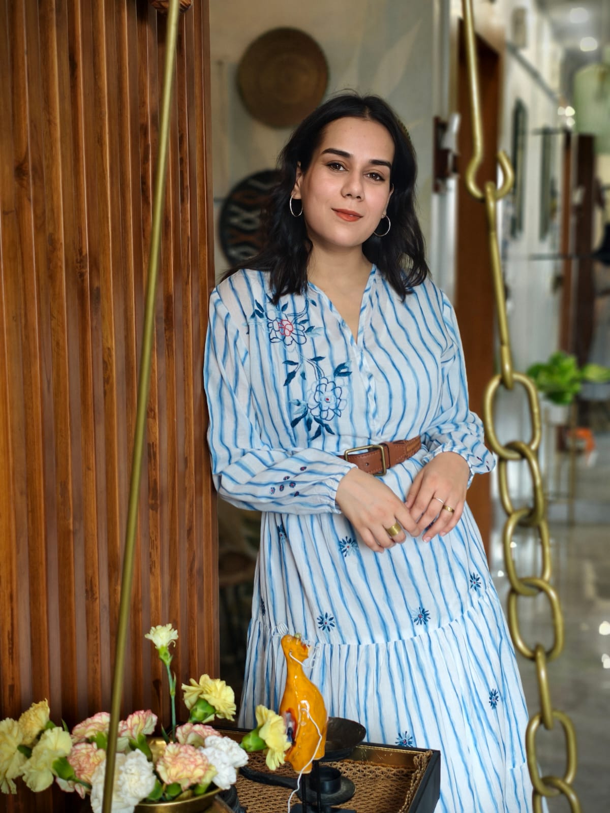 Phae Anya Dress in Cotton Mulmul