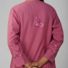 Phae Saara Hand Chikankari Embroidered Cotton Linen Kurta - Image 2
