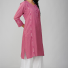 Phae Saara Hand Chikankari Embroidered Cotton Linen Kurta - Image 6