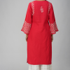 Phae Rhea Hand Chikankari Embroidered Cotton Linen Kurta - Image 6