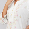 Phae Kavya Hand Chikankari Embroidered Cotton Linen Kurta - Image 2
