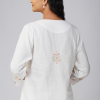 Phae Kavya Hand Chikankari Embroidered Cotton Linen Kurta - Image 5