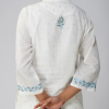 Phae Eesha Hand Embroidered Cotton Multi Jacquard Kurta - Image 4