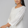 Phae Alina Hand Chikankari Embroidery With Mukaish Cotton Crinkle Co-ord Set - Image 6
