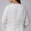 Phae Alina Hand Chikankari Embroidery With Mukaish Cotton Crinkle Co-ord Set - Image 8