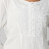 Phae Alina Hand Chikankari Embroidery With Mukaish Cotton Crinkle Co-ord Set - Image 2