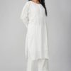 Phae Alina Hand Chikankari Embroidery With Mukaish Cotton Crinkle Co-ord Set - Image 4