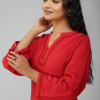 Phae Adina Hand Chikankari Embroidery With Mukaish Cotton Crinkle Co-ord Set - Image 6